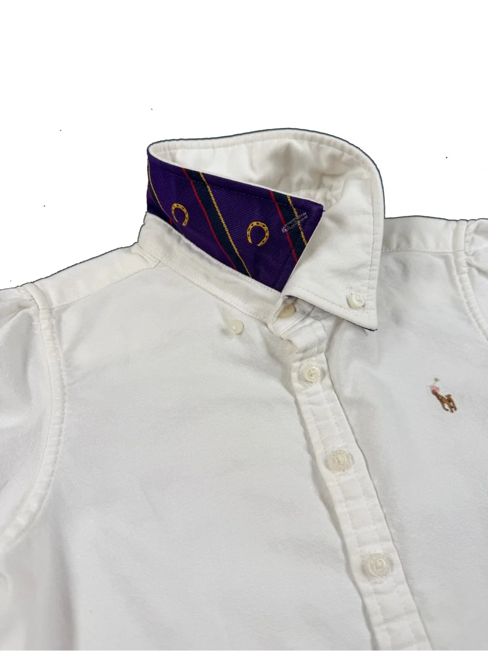 RALPH LAUREN Girls’ Puff Sleeve Tailored Oxford Button Down - 5